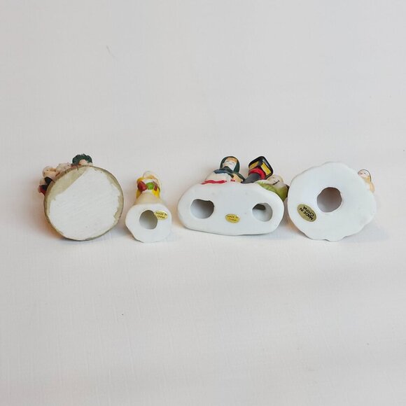 Delightful Victorian Christmas Figurine LOT of 4 - Picture 2 of 9